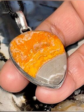 Indonesian Bumblebee Jasper Crystal Pendant 2”